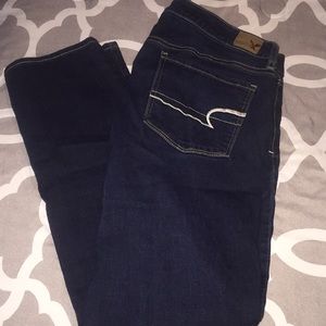 Dark blue jean pants